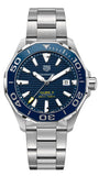 Tag Heuer Aquaracer Calibre 5 WAY201B.BA0927 Men's Watch – Blue Dial with Stainless Steel Bracelet