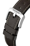 Tag Heuer Autavia Calibre 5 Automatic Blue Dial Brown Leather Strap Watch for Men - WBE5116.FC8266