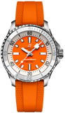 Breitling Superocean Automatic 36 A17377211O1S1 Men's Watch – Orange Dial with Orange Rubber Strap