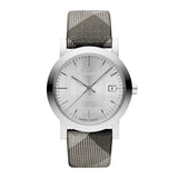 Burberry The City Silver Dial Multicolored Leather Strap Watch for Women - BU1873