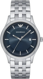 Emporio Armani Lambda Blue Dial Silver Steel Strap Watch for Men - AR11019