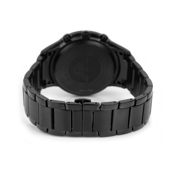 Emporio Armani Classic Chronograph Black Dial Black Stainless Steel Strap Watch For Men - AR2453
