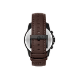 Armani Exchange Outerbanks Chronograph Black Dial Brown Leather Strap Watch For Men - AX1732