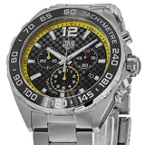 Tag Heuer Formula 1 Chronograph Black Dial Silver Steel Strap Watch for Men- CAZ101AC.BA0842