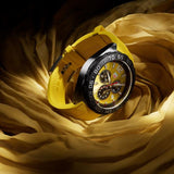 Tag Heuer Formula 1 Chronograph Yellow Dial Yellow Rubber Strap Watch for Men - CAZ101AM.FT8054