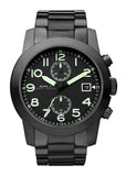 Marc Jacobs MBM5032 Larry Chronograph Men's Watch – Black Dial & Black Steel Strap