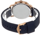 Fossil The Commuter Blue Dial Blue Leather Strap Watch for Men - FS5404