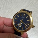 Tory Burch Collins Quartz Blue Dial Blue Leather Strap Watch for Women - TBW1203