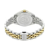 Versace V-Code Analog Green Dial Two Tone Steel Strap Watch for Women - VE8I00424