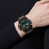 Versace Icon Active Chronograph Black Dial Black Rubber Strap Unisex Watch - VE8P00224