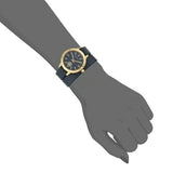 Tory Burch Collins Quartz Blue Dial Blue Leather Strap Watch for Women - TBW1203