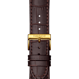 Tissot Classic Dream Ivory Dial Brown Leather Strap Watch for Men - T129.410.26.263.00