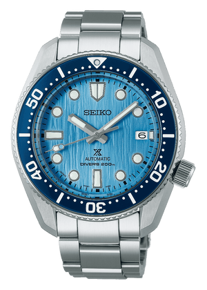 Seiko Prospex Glacier Save The Ocean Special Edition Automatic Blue Dial Silver Steel Strap Watch for Men - SPB299J1