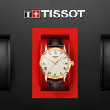 Tissot Classic Dream Ivory Dial Brown Leather Strap Watch for Men - T129.410.26.263.00