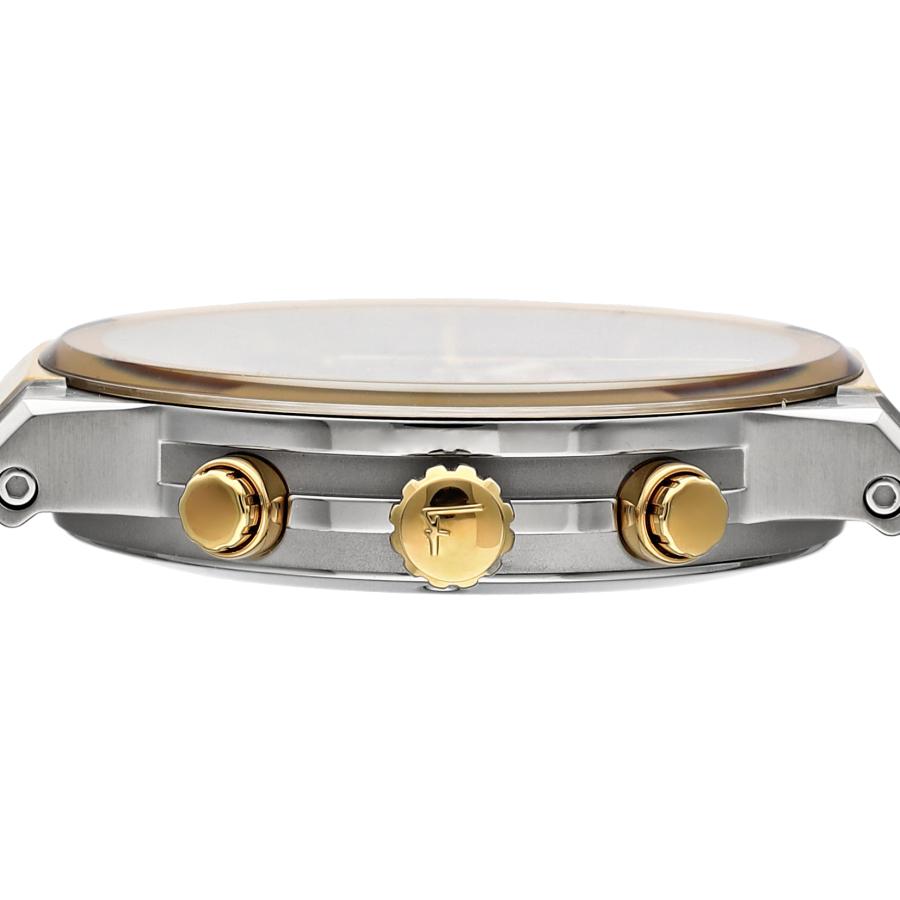 Salvatore Ferragamo Sapphire Chrono Blue Dial Two Tone Steel Strap Watch for Men - SFME00521