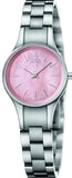Calvin Klein K432314E Simplicity Women's Watch – Pink Dial & Silver Steel Strap