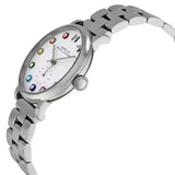 Marc Jacobs Baker Dexter White Dial Silver Steel Strap Watch for Women - MBM3423