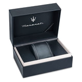 Maserati R8871618014 Epoca Chronograph Men's Watch – Blue Dial & Brown Leather Strap