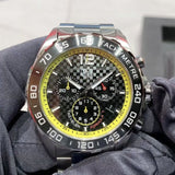 Tag Heuer Formula 1 Chronograph Black Dial Silver Steel Strap Watch for Gents - CAZ101AC.BA0842