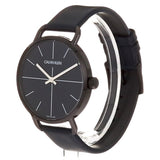 Calvin Klein Even Blue Dial Blue Leather Strap Watch for Men - K7B214VN