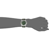 Marc Jacobs Tether Transparent Green Dial Green Leather Strap Watch for Women - MBM1378