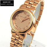Marc Jacobs Marci Rose Gold Dial Rose Gold Steel Strap Watch for Women - MBM3099