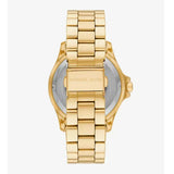 Michael Kors Bradshaw Chronograph Blue Dial Gold Steel Strap Watch For Women - MK5923