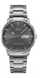 Mido Commander II Automatic Chronometer Grey Dial Silver Steel Strap Watch For Men - M021.431.11.061.01