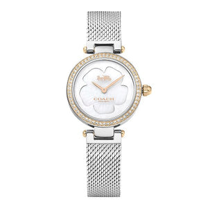 Coach Park Mother of Pearl Dial Silver Mesh Bracelet Watch for Women - 14503510