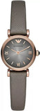 Emporio Armani AR1727 Gianni T-Bar Quartz Women's Watch – Gray Dial & Gray Leather Strap
