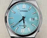 Citizen Tsuyosa NJ0151-88M Men's Automatic Watch – Turquoise Dial with Silver Steel Strap