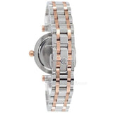 Tory Burch Classic T White Dial Two Tone Steel Strap Watch for Women - TBW9011