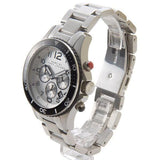 Marc Jacobs Rock Chronograph White Dial Silver Steel Strap Watch for Men - MBM5027
