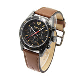 Coach Sullivan Chronograph Black Dial Brown Leather Strap Watch for Men - 14602070